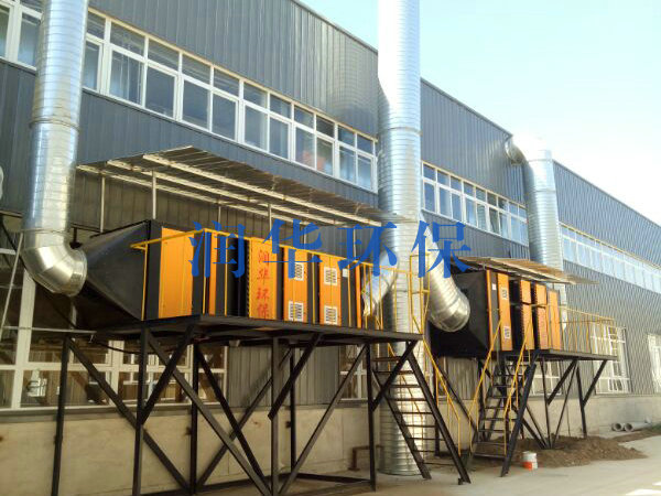 多元复合光离废气天行体育（中国）官方网站设备+喷淋塔前天行体育（中国）官方网站